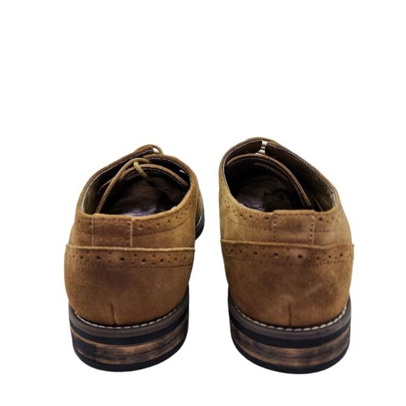 Bruno Marc Men's  Lace Up Wingtip Suede Leather Oxford Shoes -12 - Picture 5 of 10